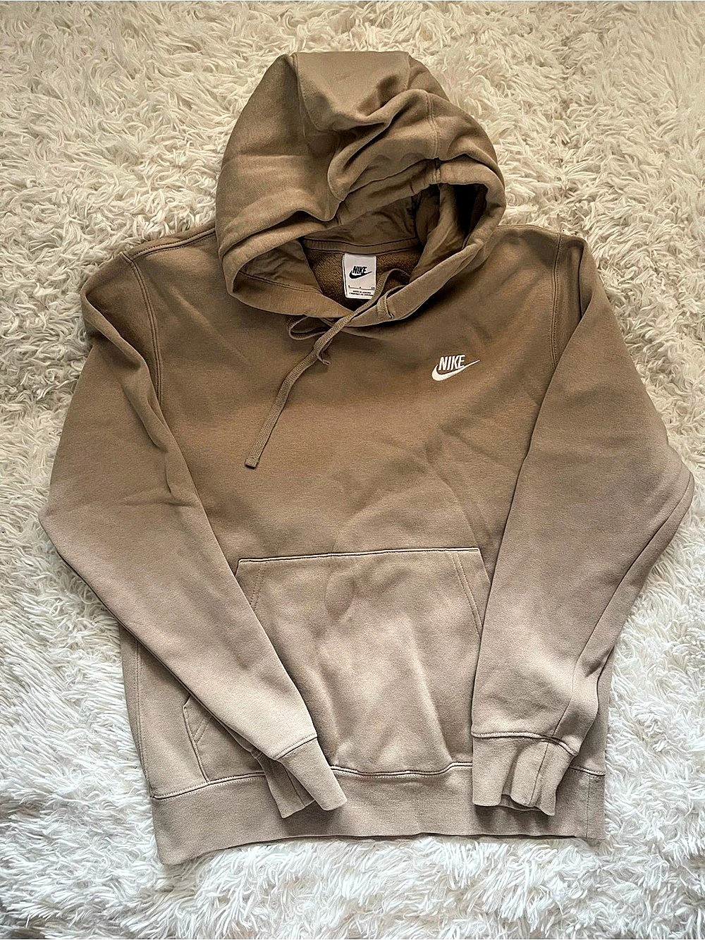 Nike Sportswear Club Fleece Pullover Hoodie Brown